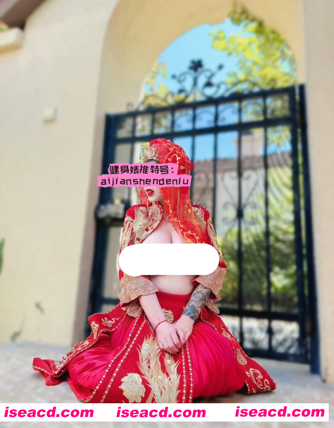 【COSPLAY/视频/步兵合集】推特健身反差博主：aijianshendeniu 新娘系列+野外系列步兵赞助合集[900P 25V]【650M】