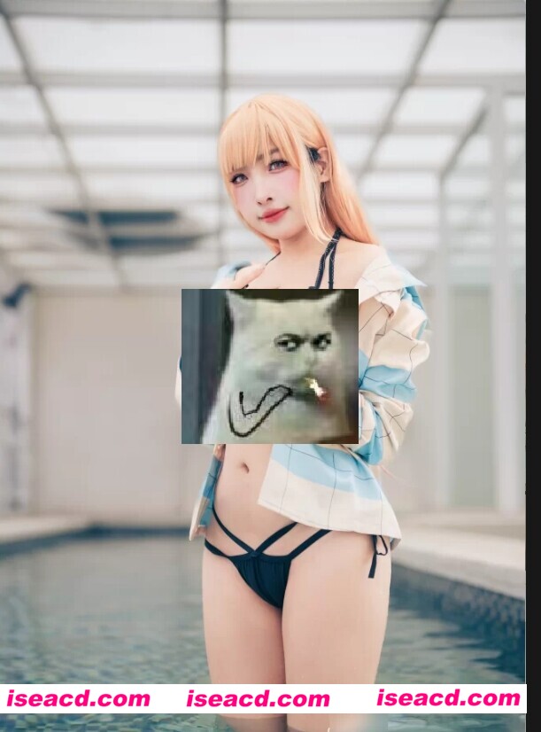 【COSPLAY/带视频】慕慕Momo –38分钟 8K Marin 海夢 – Ver.泳裝 [62P 1V]【4.9G】