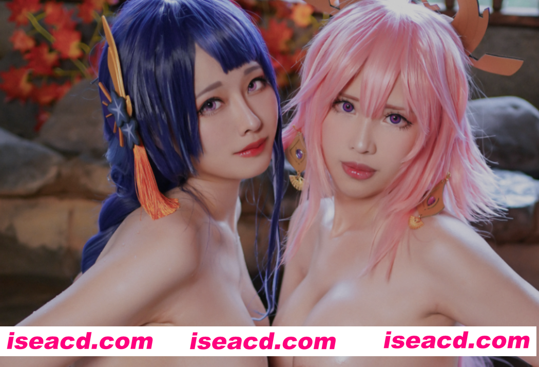 [COSPLAY] [Arty Huang (Arty亚缇)&KaYa Huang]-原神雷电将军八重神子[75p] [200M]